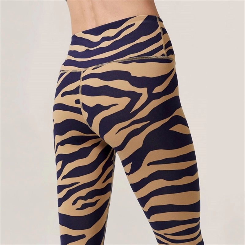 Γυναικείο προσαρμοσμένο σετ γιόγκα Zebra Print Fitness