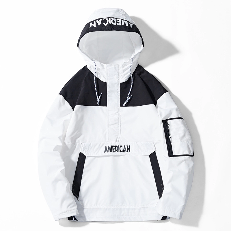 Ανδρικά μπουφάν με κουκούλα Μόδα αθλητική φόρμα Hip Hop Streetwear Jacket