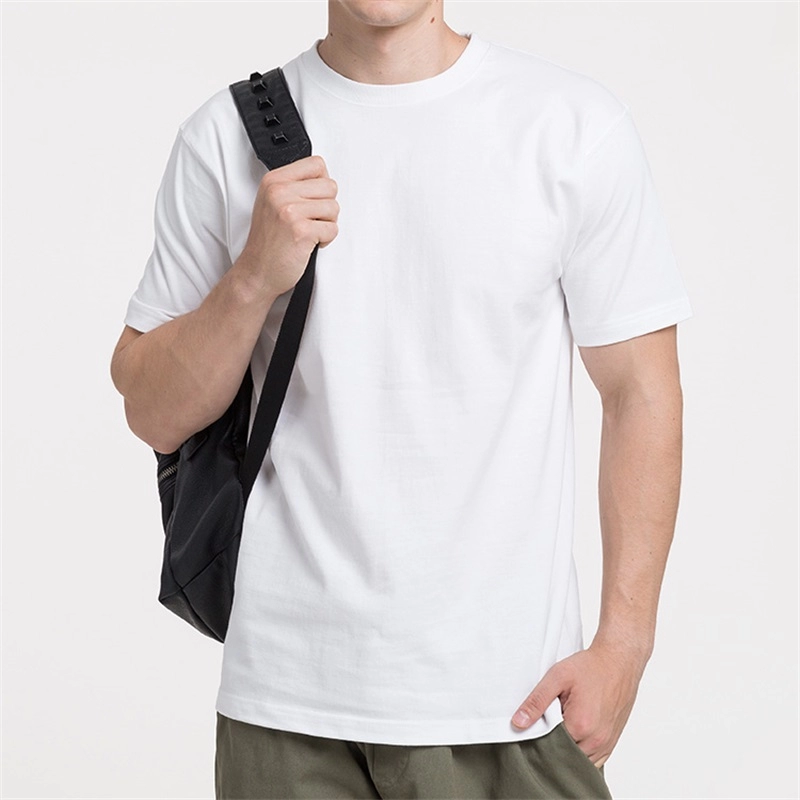 Κλασικό μονόχρωμο ανδρικό μπλουζάκι casual βαμβακερό