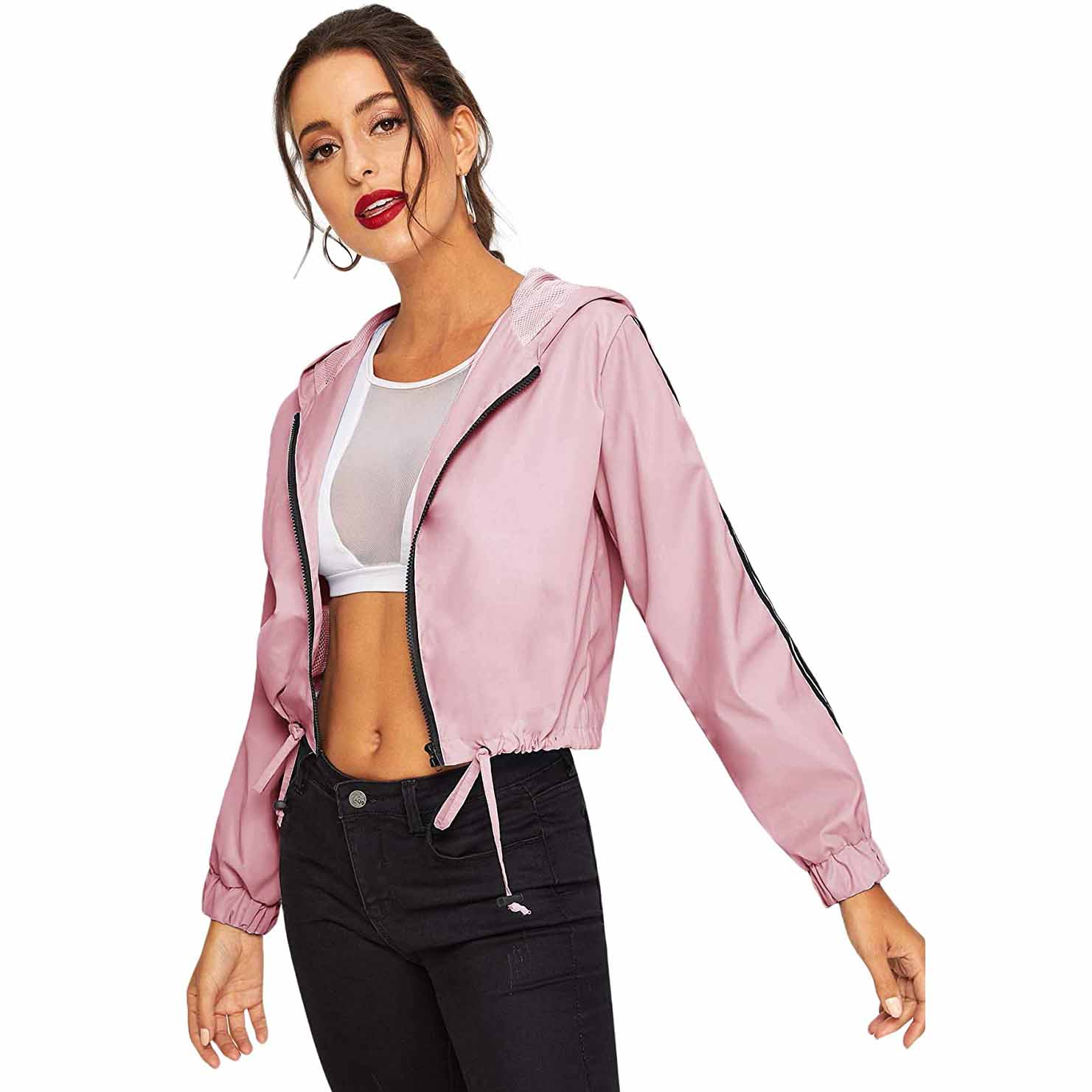 pink classic windbreaker