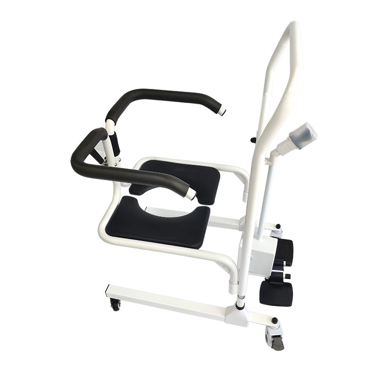 Ιατρικό φορητό ηλεκτρικό εύκολη υδραυλική κίνηση τροχός εξοπλισμός τουαλέτας αναπηρική καρέκλα νοσηλευτικής μεταφοράς ανελκυστήρας ασθενής καρέκλα κομό