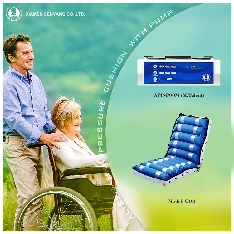 Άνετο μαξιλάρι εναλλασσόμενης πίεσης κατά του ερεθισμού ιατρικό φουσκωτό κάθισμα aircell καθίσματος αέρα μαξιλάρι για αναπηρικό καροτσάκι