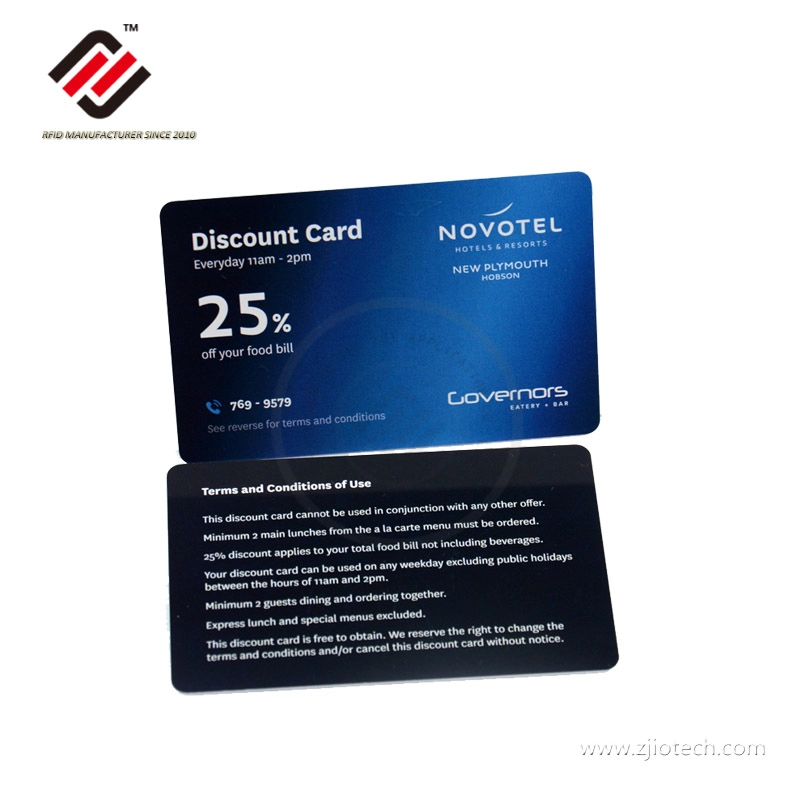 Τυπωμένες κάρτες CR80 UHF RFID PVC