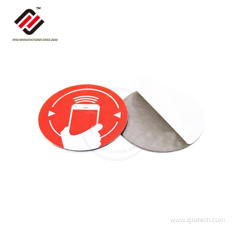 Προσαρμοσμένη εκτύπωση αυτοκόλλητο Anti Metal NTAG215 RFID