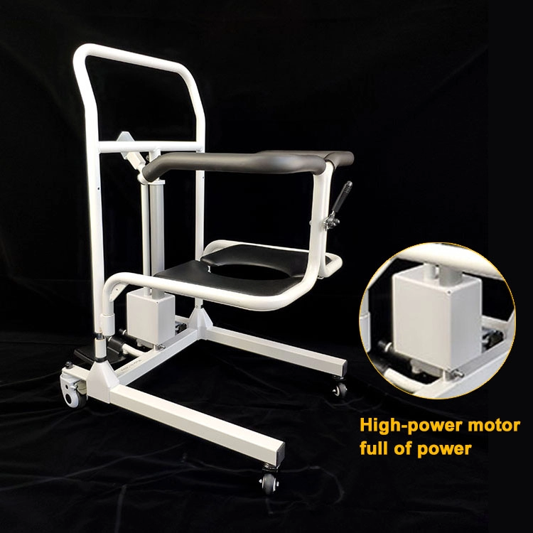 Ιατρικό φορητό ηλεκτρικό εύκολη υδραυλική κίνηση τροχός εξοπλισμός τουαλέτας αναπηρική καρέκλα νοσηλευτικής μεταφοράς ανελκυστήρας ασθενής καρέκλα κομό