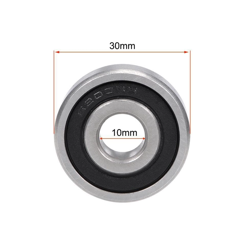 6200-2RS Scooter Motorcycle Sealed Deep Groove Ball Bearing 30 x 10 x 9mm