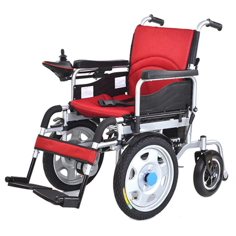 Φορητό αναδιπλούμενο ελαφρύ ηλεκτρικό αναπηρικό αμαξίδιο με μπαταρία