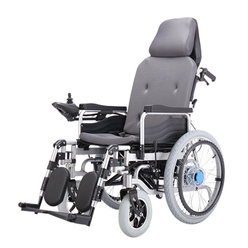 Φτηνές τιμές Ατσάλινη αυτόματη αναδιπλούμενη ηλεκτρική αναπηρική καρέκλα
