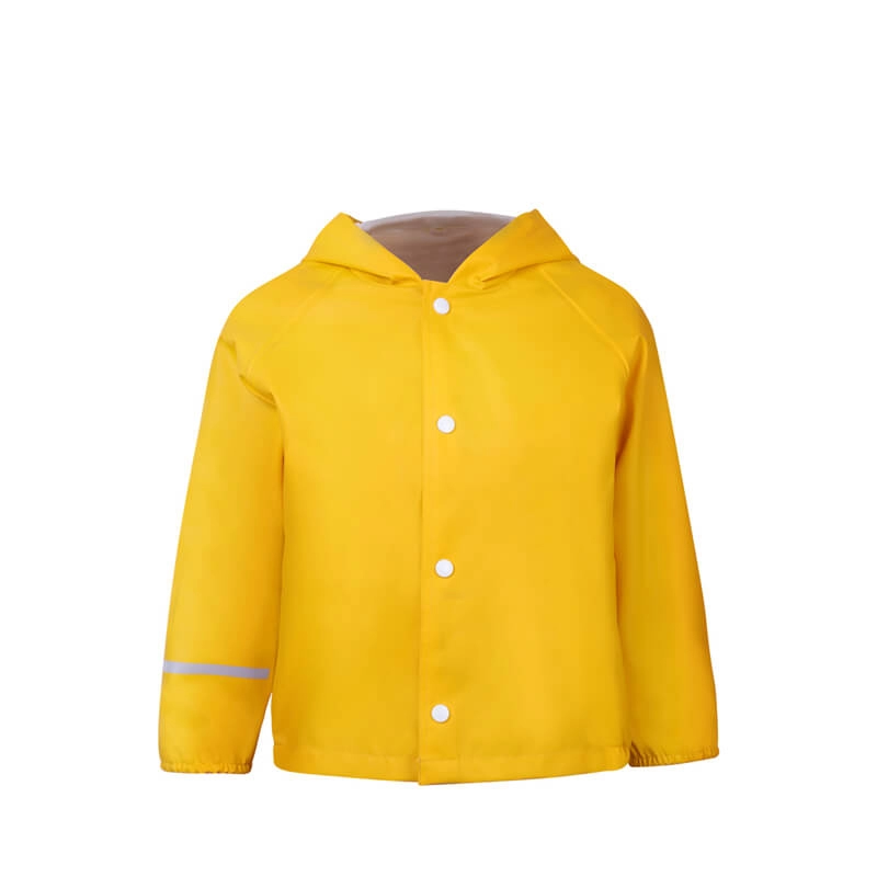 Ανδρικό κίτρινο μπουφάν βροχής από PU Rubberized