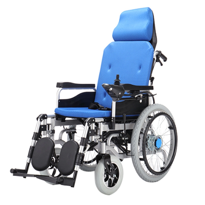 Φτηνές τιμές Ατσάλινη αυτόματη αναδιπλούμενη ηλεκτρική αναπηρική καρέκλα