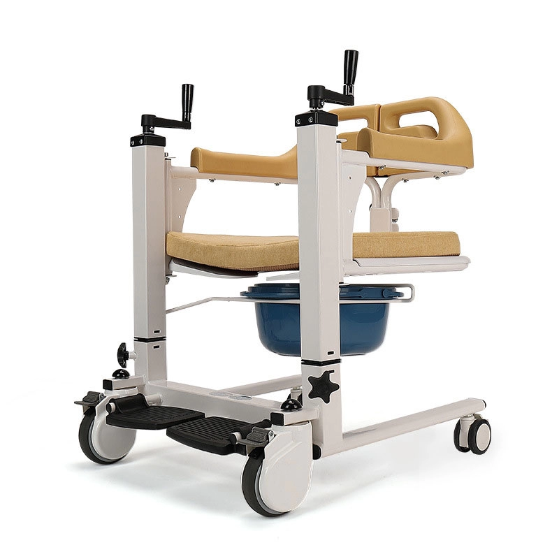 Πολυλειτουργική καρέκλα ανελκυστήρων μεταφοράς ασθενών με αναπηρική καρέκλα ντους Commode