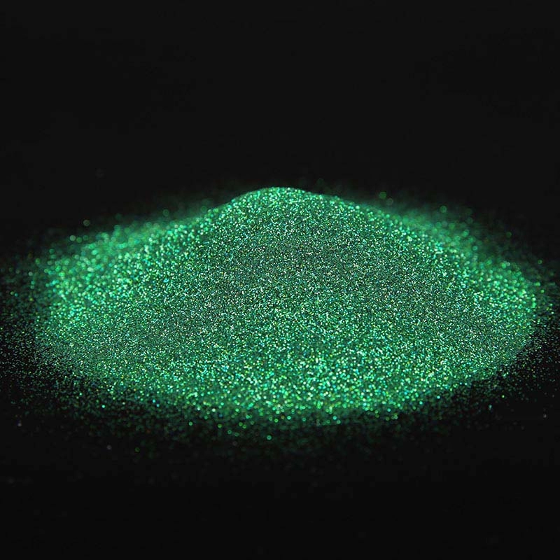 Ανταγωνιστικό ολόγραμμα πράσινο εξάγωνο glitter πούδρα