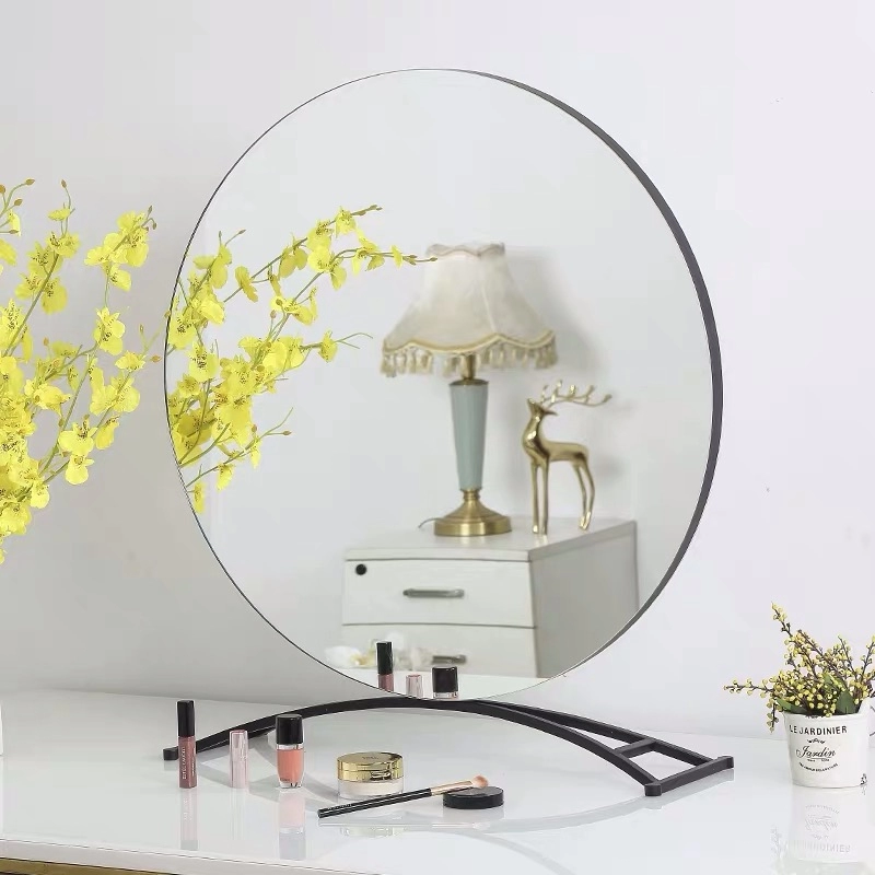 Διακοσμητικός καθρέφτης τραπεζιού με στρογγυλό πλαίσιο χωρίς πλαίσιο