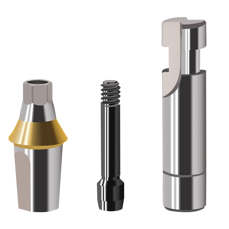 Dental Healing Abutment with screws