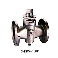 Flange type plug valve