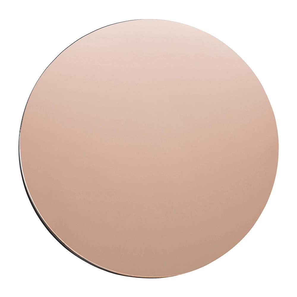 Καθρέφτης τοίχου χωρίς πλαίσιο σε ροζ χρυσό χρώμα