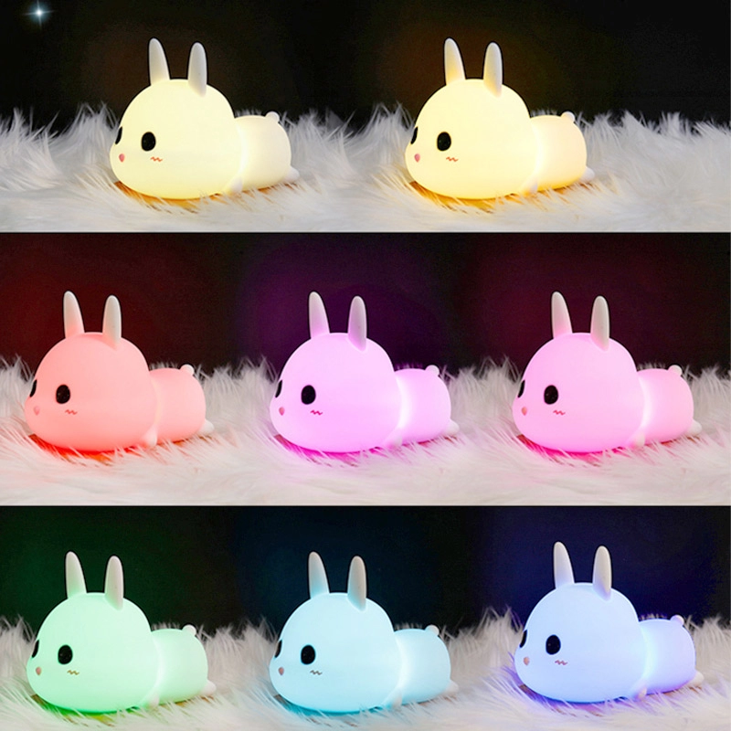 Νυχτερινά φώτα LED Bunny με δυνατότητα εναλλαγής πολλαπλών χρωμάτων