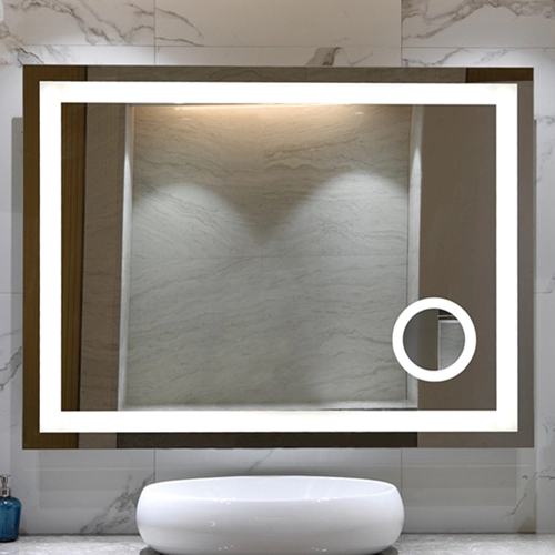 Καθρέφτης μπάνιου με φωτισμό LED με μεγέθυνση 5x