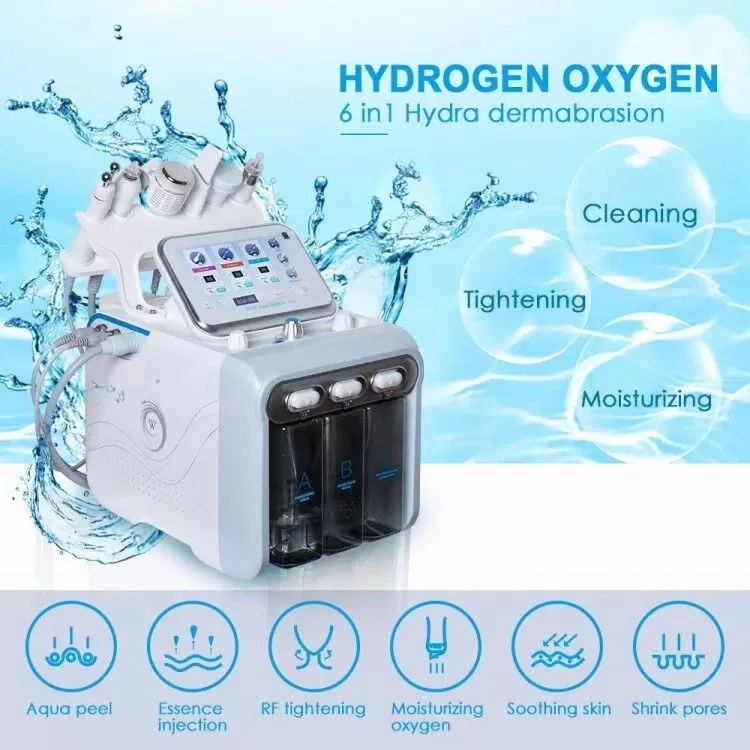 6 ΣΕ 1 Hydra Facial Machine RF αναζωογόνηση δέρματος Microdermabrasion Hydro Dermabrasion Bio-lifting εξοπλισμός αφαίρεσης ρυτίδων hydrafacial