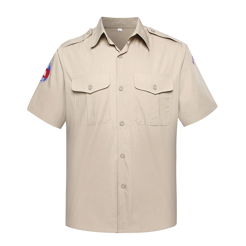 Στρατιωτικό επίσημο πουκάμισο χακί Για την αστυνομία της Καμπότζης