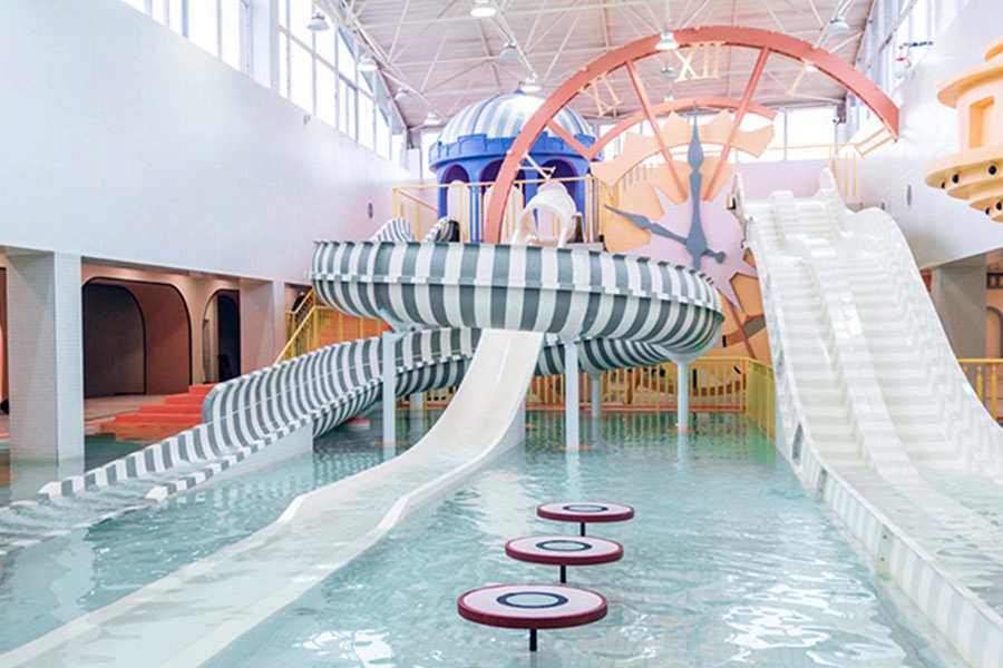Παιδικό Water Park Pool Spiral Slide