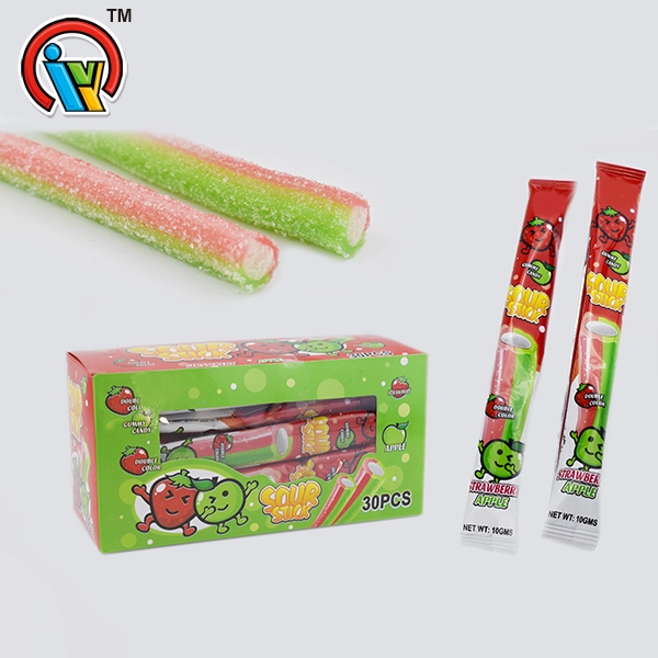 Long Stick Sour Soft Gummy Candy Καραμέλα διπλής γεύσης