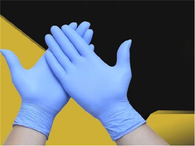Προστατευτικά γάντια νιτριλίου μιας χρήσης χωρίς πούδρα