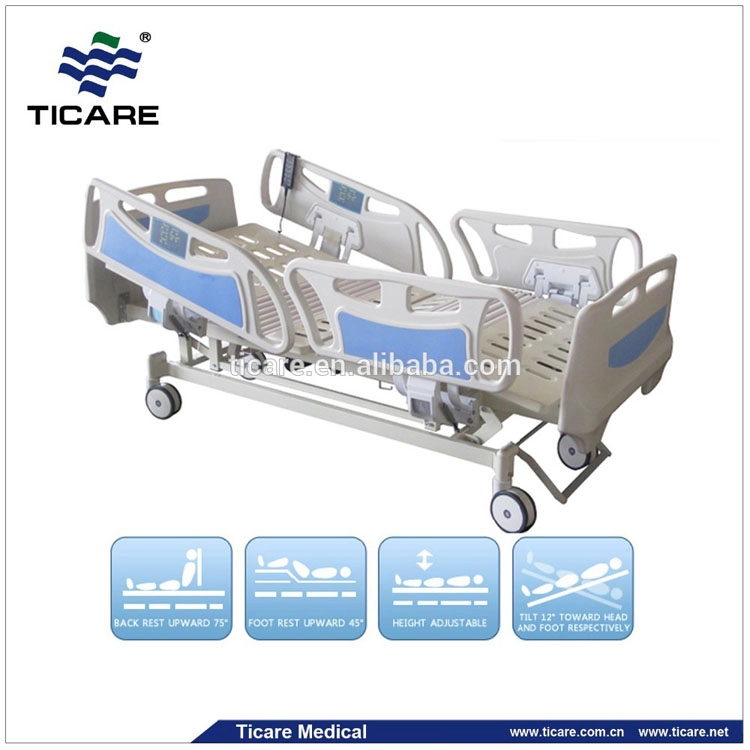 Ηλεκτρικό κρεβάτι νοσηλευτικής μονάδας ΜΕΘ από ανοξείδωτο χάλυβα πέντε λειτουργιών