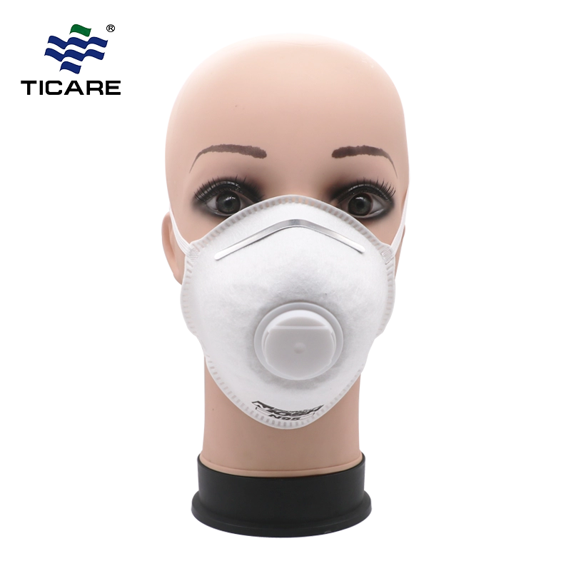 Ιατρική μάσκα προσώπου μίας χρήσης N95 με φίλτρο βακτηρίων 95%.