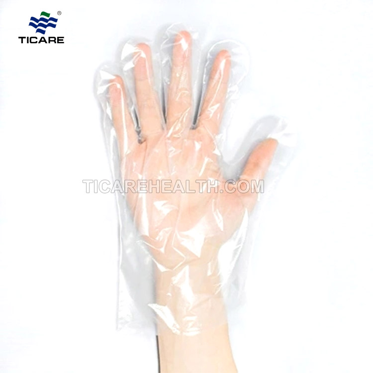 Γάντια εξέτασης πολυαιθυλενίου μίας χρήσης