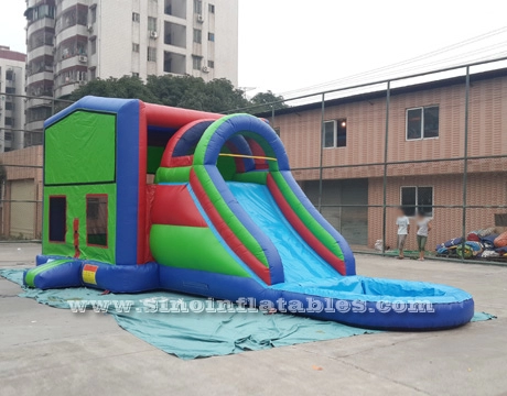 Παιδικό φουσκωτό σπίτι αναπήδησης πάνελ 5 σε 1 με νεροτσουλήθρα από το Sino Inflatable