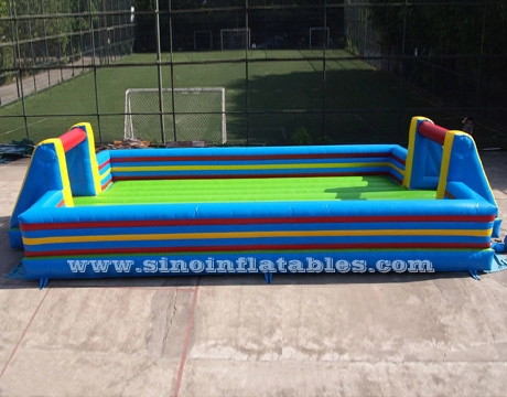 10x5m μεγάλο παιδικό φουσκωτό γήπεδο ποδοσφαίρου με διπλό στρώμα δαπέδου για ψυχαγωγία ποδοσφαίρου
