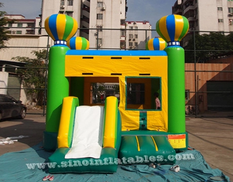 4 μεγάλα παιδικά μπαλόνια φουσκωτό combo bouncy κάστρο με τσουλήθρα από τον καλύτερο μουσαμά pvc