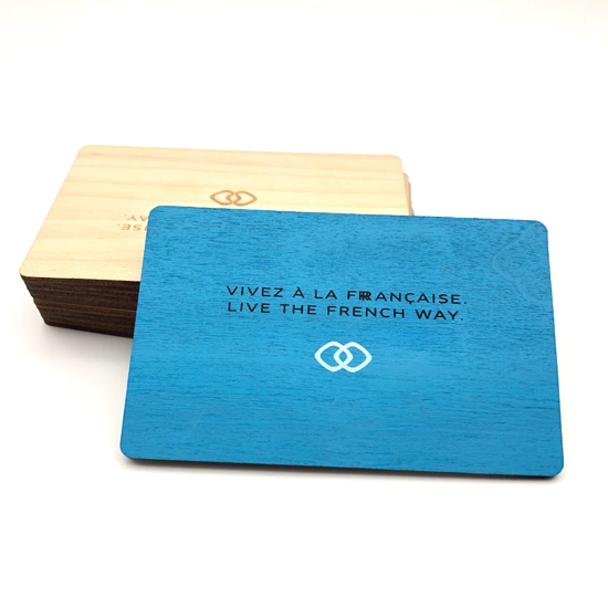 Ξύλινη κάρτα RFID 13,56 MHz ανέπαφη ξύλινη κάρτα κλειδιού ξενοδοχείου