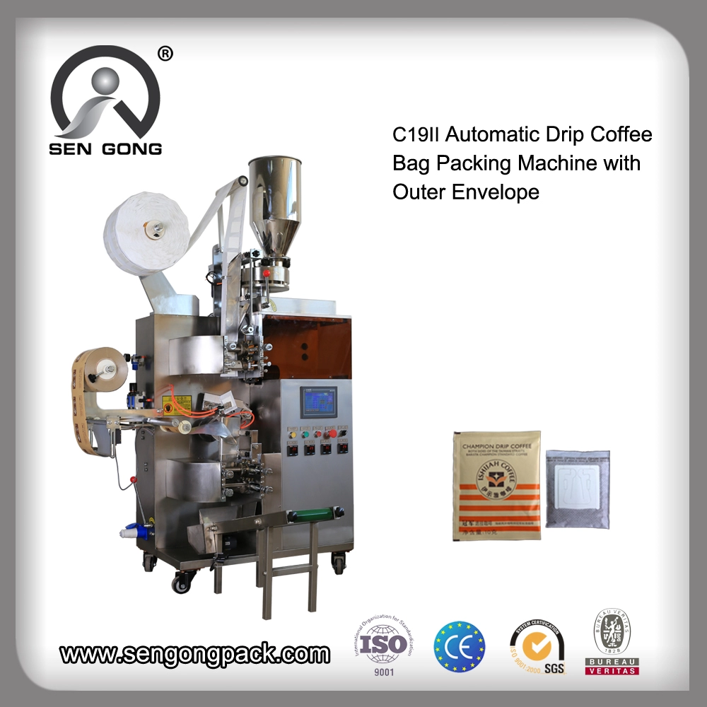C19II Θερμοκολλητική μηχανή καφέ για πακέτο καφέ
