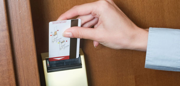 Κάρτα κλειδαριάς ξενοδοχείου με μαγνητική λωρίδα
