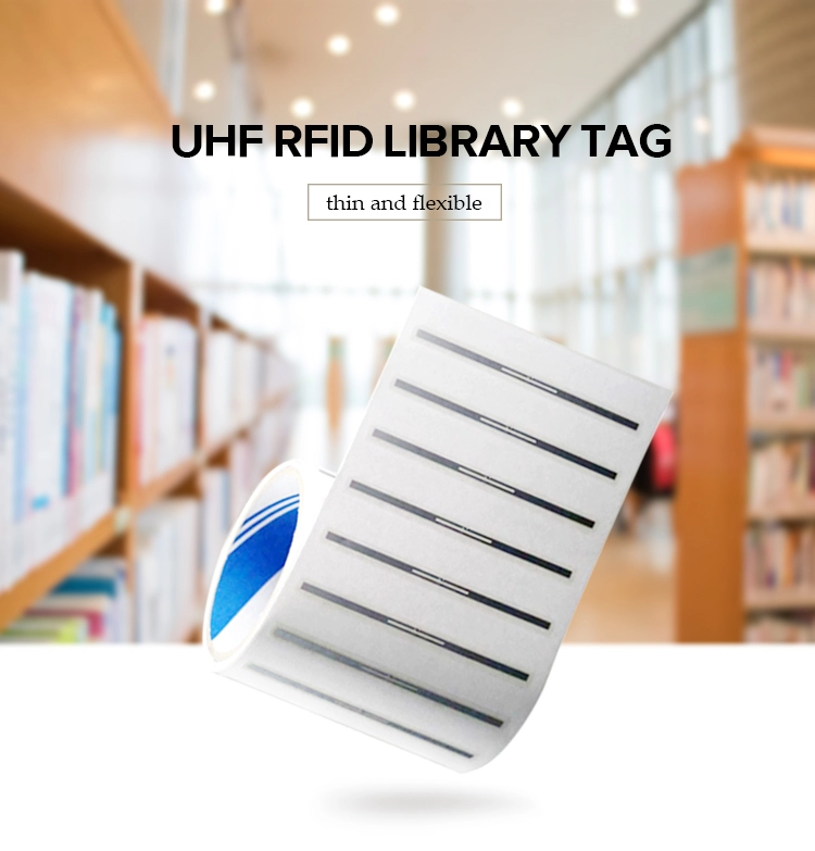 Διαχείριση βιβλίων 860-960MHz αντικλεπτική ετικέτα rfid αυτοκόλλητο Rfid Tag Για βιβλιοθήκη