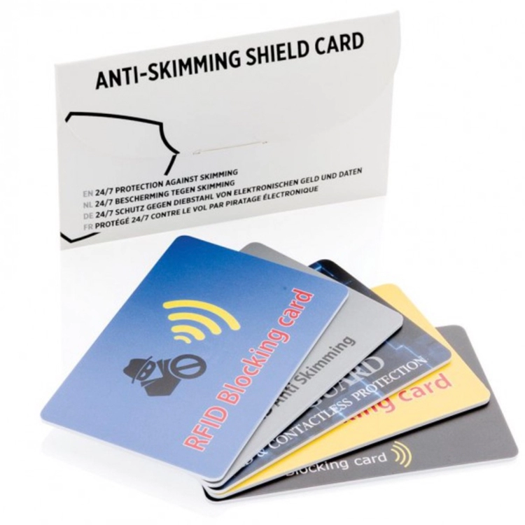 Σήμα RFID μπλοκαρίσματος κάρτας anti skimming RFID προστατευτικό μπλοκαρίσματος πιστωτικών καρτών