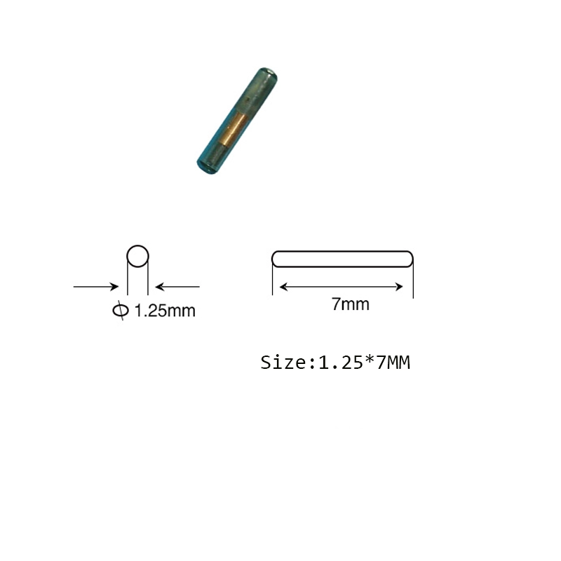 Ετικέτες μικροτσίπ 7x1,25mm 134,2KHz EM4305 RFID Animal Glass