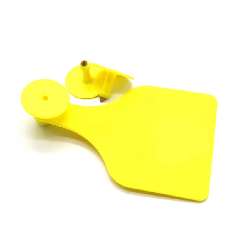 Ετικέτα αυτιού ζώου RFID με κίτρινη αναγνώριση αναγνώρισης υψηλής ασφάλειας