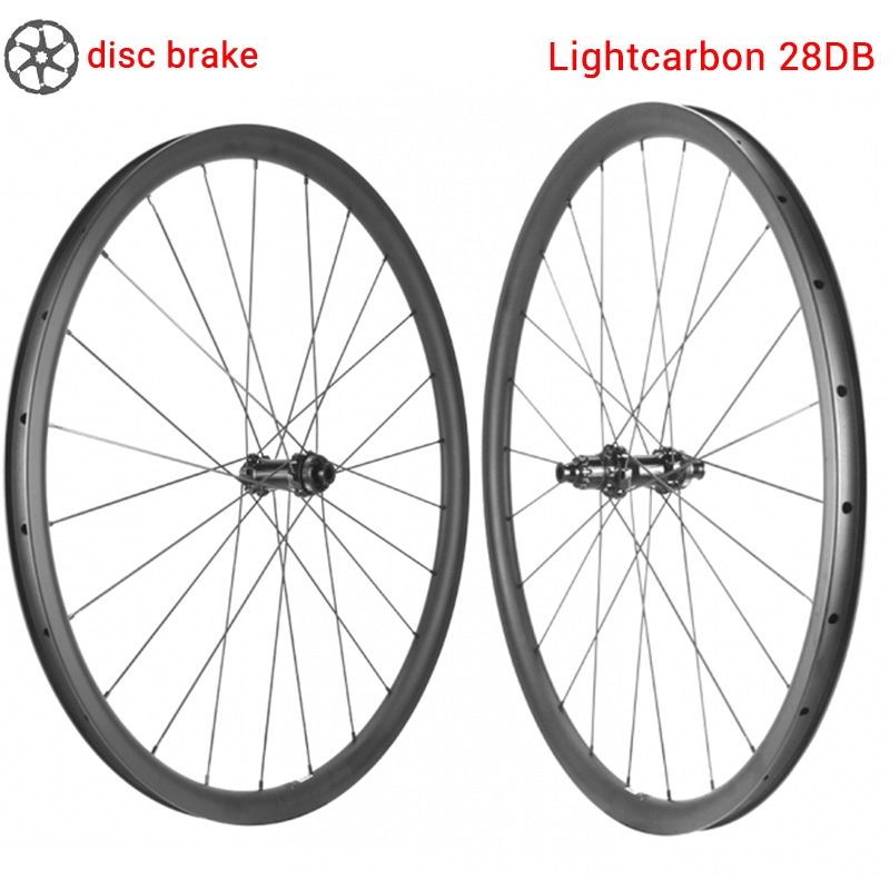 LightCarbon 28DB Οικονομικό δισκόφρενο Carbon Tubular Wheel Φτηνή τιμή