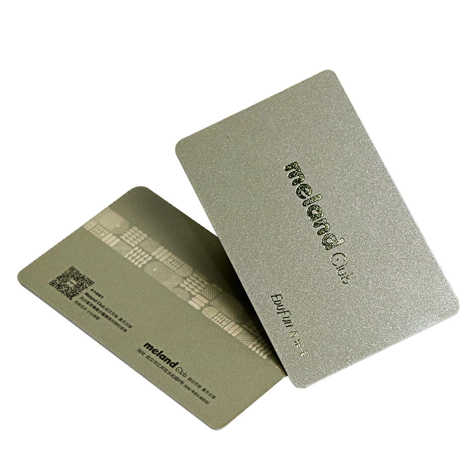 Silkscreen Gold Powder 13,56MHz FM1108 RFID Cards with Gold Foil