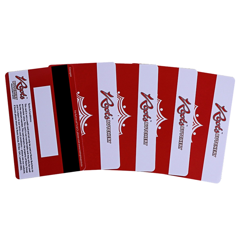 Γυαλιστερές πλαστικές κάρτες RFID PVC με μαγνητική λωρίδα