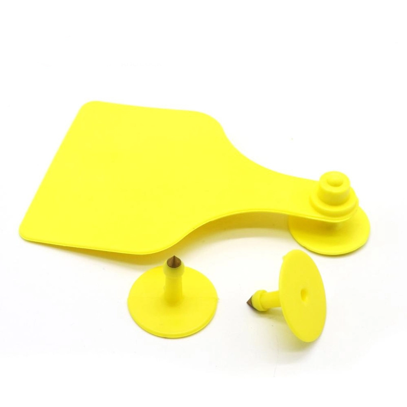 Ετικέτα αυτιού ζώου RFID με κίτρινη αναγνώριση αναγνώρισης υψηλής ασφάλειας
