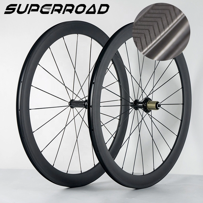 Carbon Road Wheels 38mm/45mm/50mm Clincher Wheelset Road Bike Pa Tubeless Wheelset
