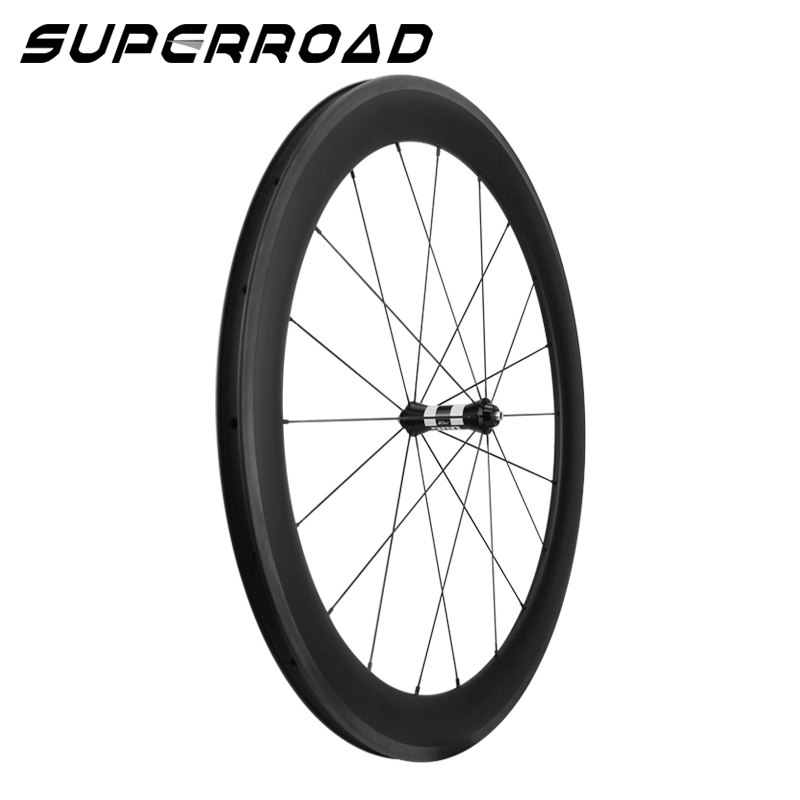 Χειροποίητοι τροχοί 700C 60mm Carbon Clincher