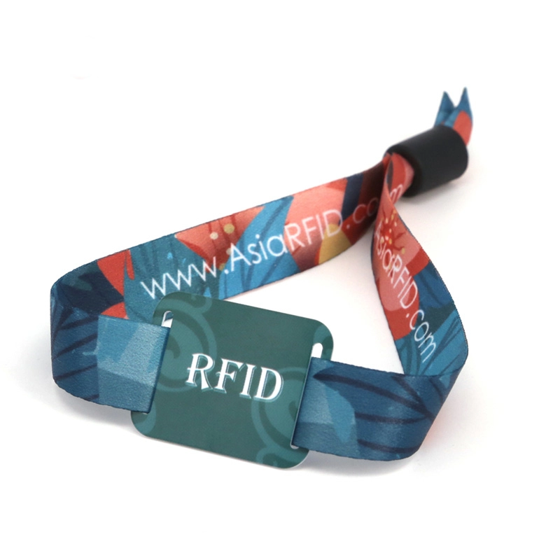 Ntag213 RFID υφαντό βραχιόλι Αναγνώριση βραχιολιού για εκδηλώσεις