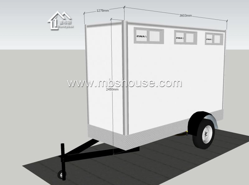 China Supply Ourdoor Trailer Mobile Toilet Προς Πώληση