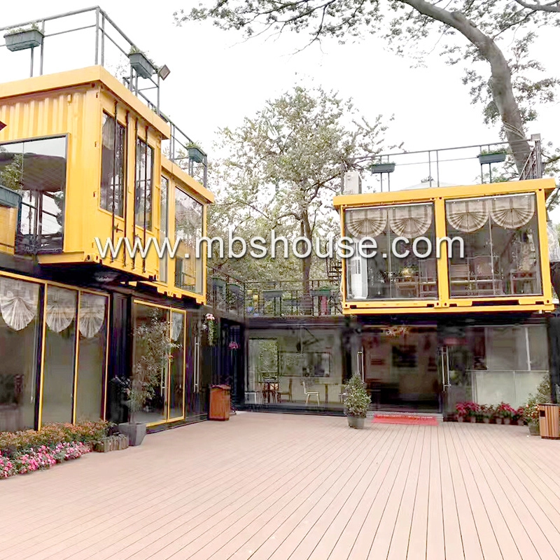 Προκατασκευασμένη Πολυτελής Αποστολή Mobile Restaurant Bar Coffee Shop Kiosk Container House