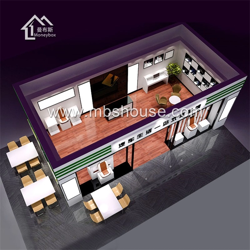 Luxury Flat Pack Νέο Σχεδιασμένο Οικονομικό Προκατασκευασμένο Εμπορευματοκιβώτιο Σπίτι/Δωμάτιο Εστιατορίου